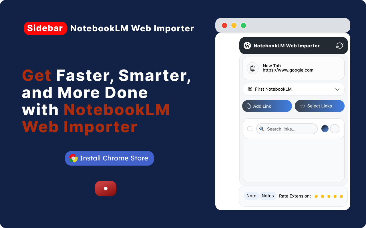 NotebookLM Web Importer Extension